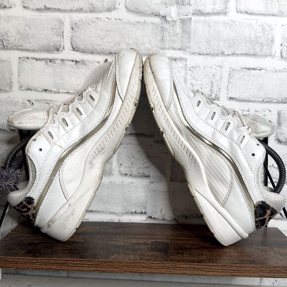 Easy Spirit Leather Leopard Sneakers Size 9 - Picture 5 of 7